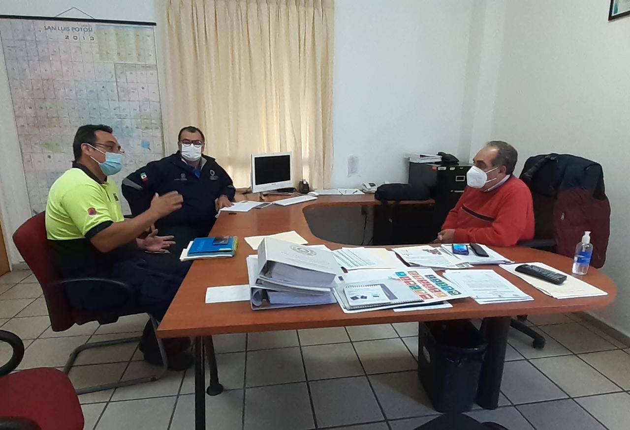 Director de Protección Civil Municipal se reunió con su par de la UASLP - San Luis Potosí