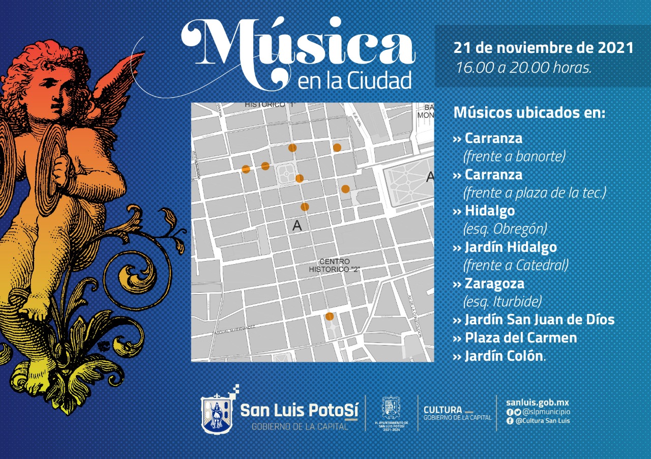 Gobierno de la Capital invita a celebrar el Día del Músico en el Centro Histórico - San Luis Potosí