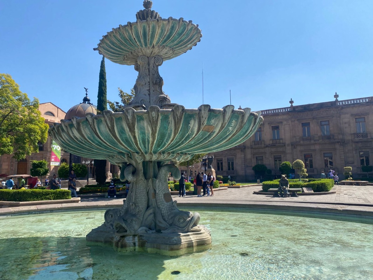 UGCH desarrolla propuesta de conservación para la fuente de Plaza del Carmen - San Luis Potosí
