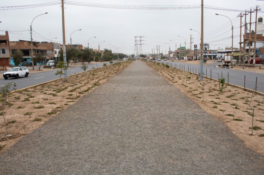 MML inició recuperación de la berma central de la Av. Canta Callao