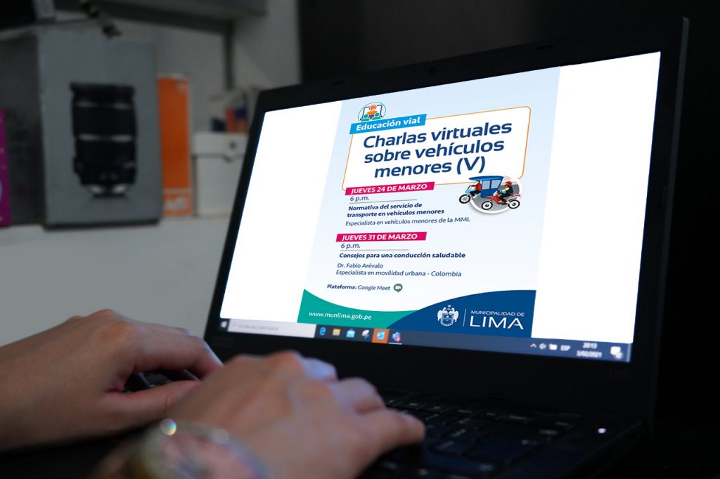 Motociclista que sí respeta: MML realizará nuevas charlas virtuales sobre vehículos menores