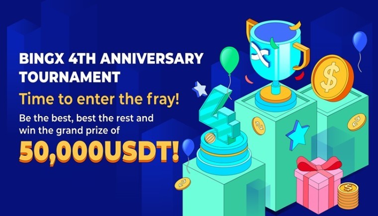 Celebrar los cuatro años de BingX con cuatro semanas de recompensas por valor de más de 50.000 USDT